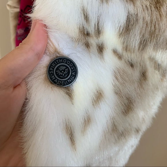 SpiritHoods Faux Fur Animal Hat with Pink Accents - Picture 2 of 7